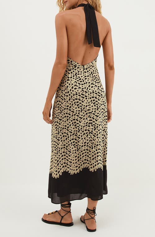 Vix Paula Hermanny Poeme Tyla Halter Neck Cover-up Dress In Multi