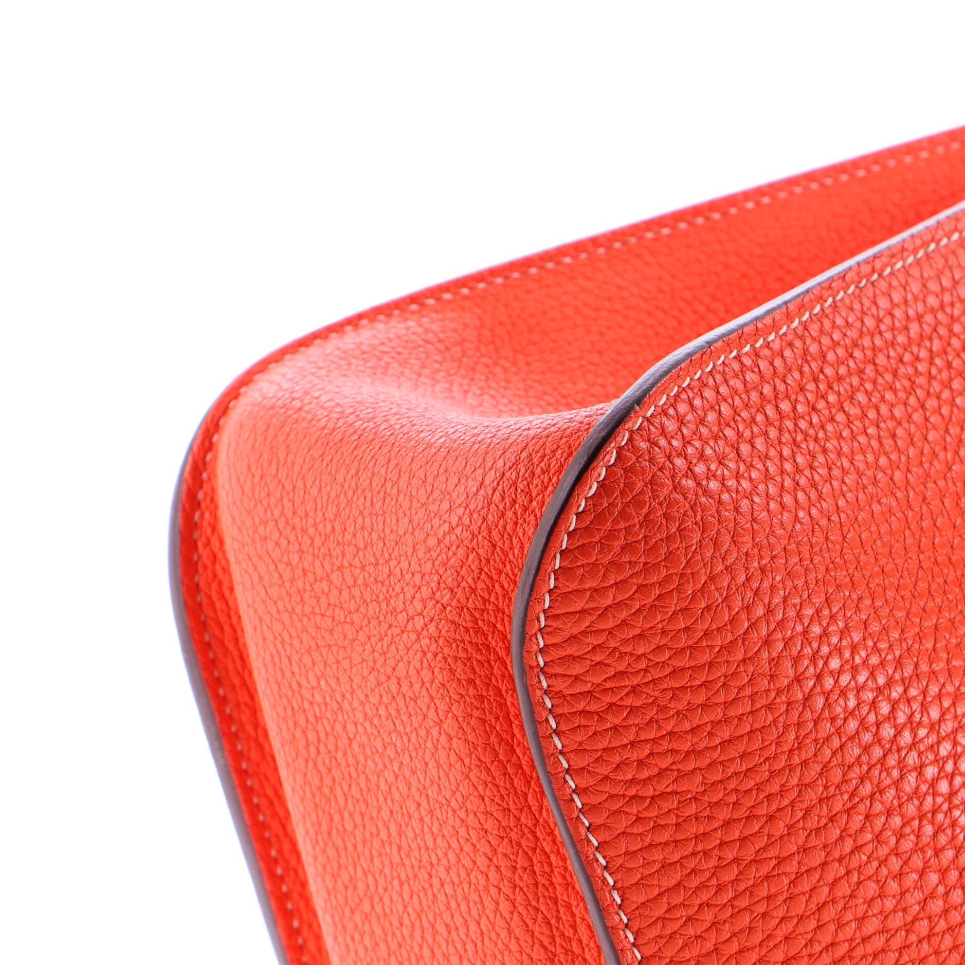 Pre-Owned Hermes Halzan Bag Clemence 31, Alternate, color, Orange Poppy