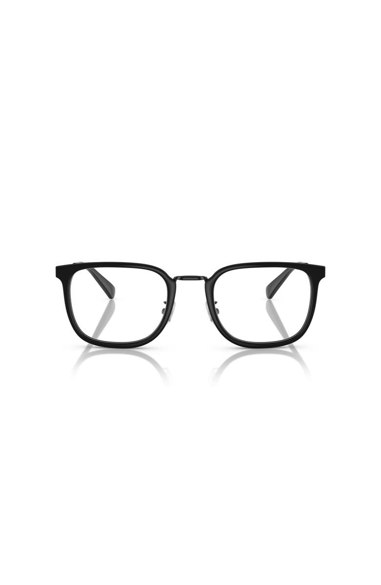 COACH 53mm Square optical glasses, Alternate, color, 