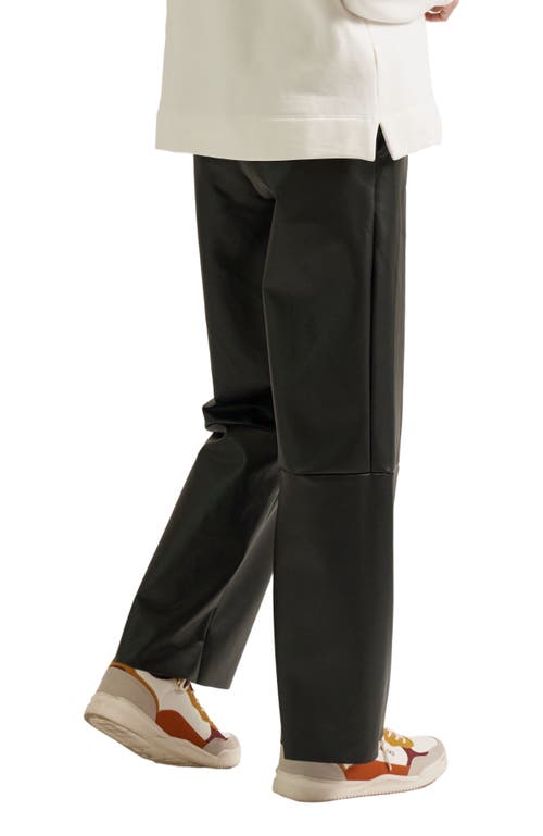 Zzdnu Cache Couer Alix Maternity Faux Leather Pants In Black