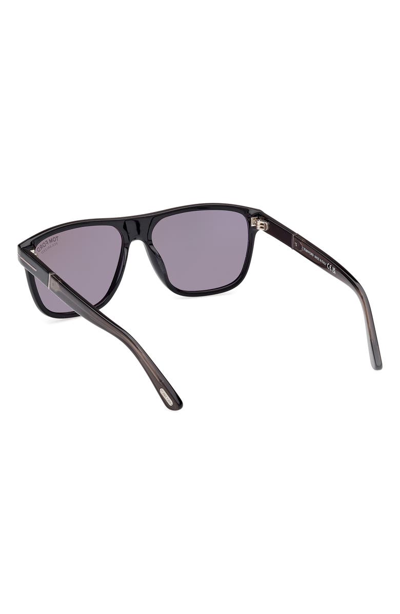 TOM FORD 58mm Polarized Square Sunglasses, Alternate, color,