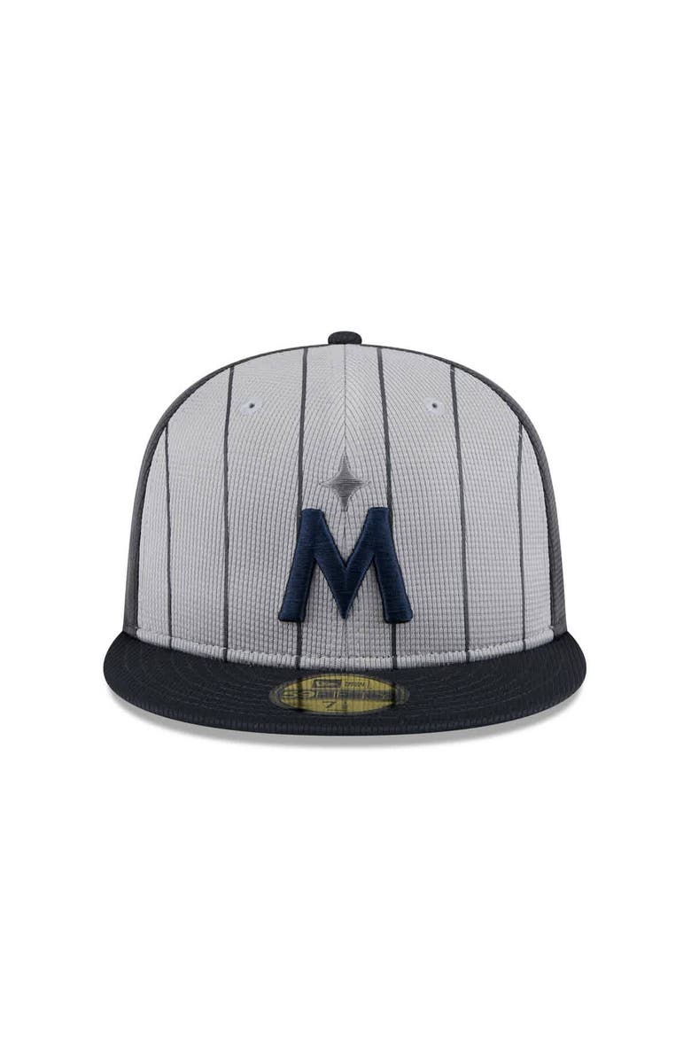 New Era Men's New Era  Gray Minnesota Twins 2025 Batting Practice 59FIFTY Fitted Hat, Alternate, color, 