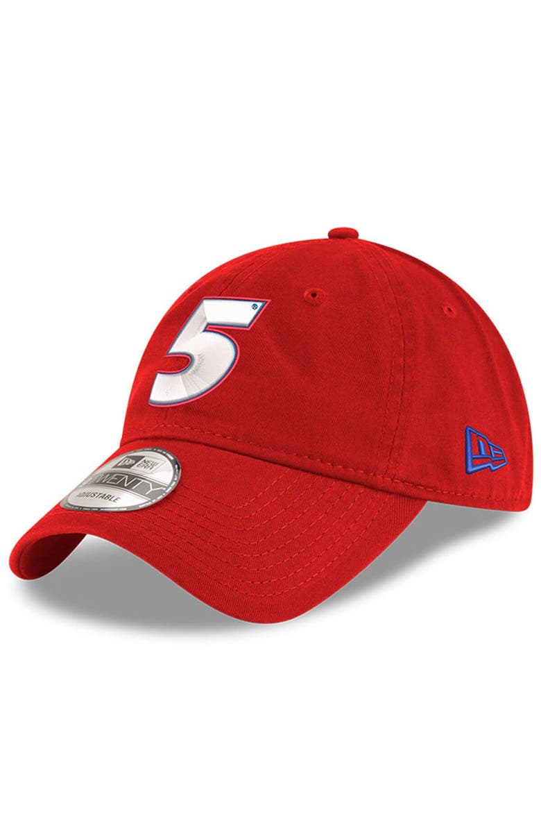 New Era Men's New Era Scarlet Kyle Larson Enzyme Washed 9TWENTY Adjustable Hat, Main, color, 