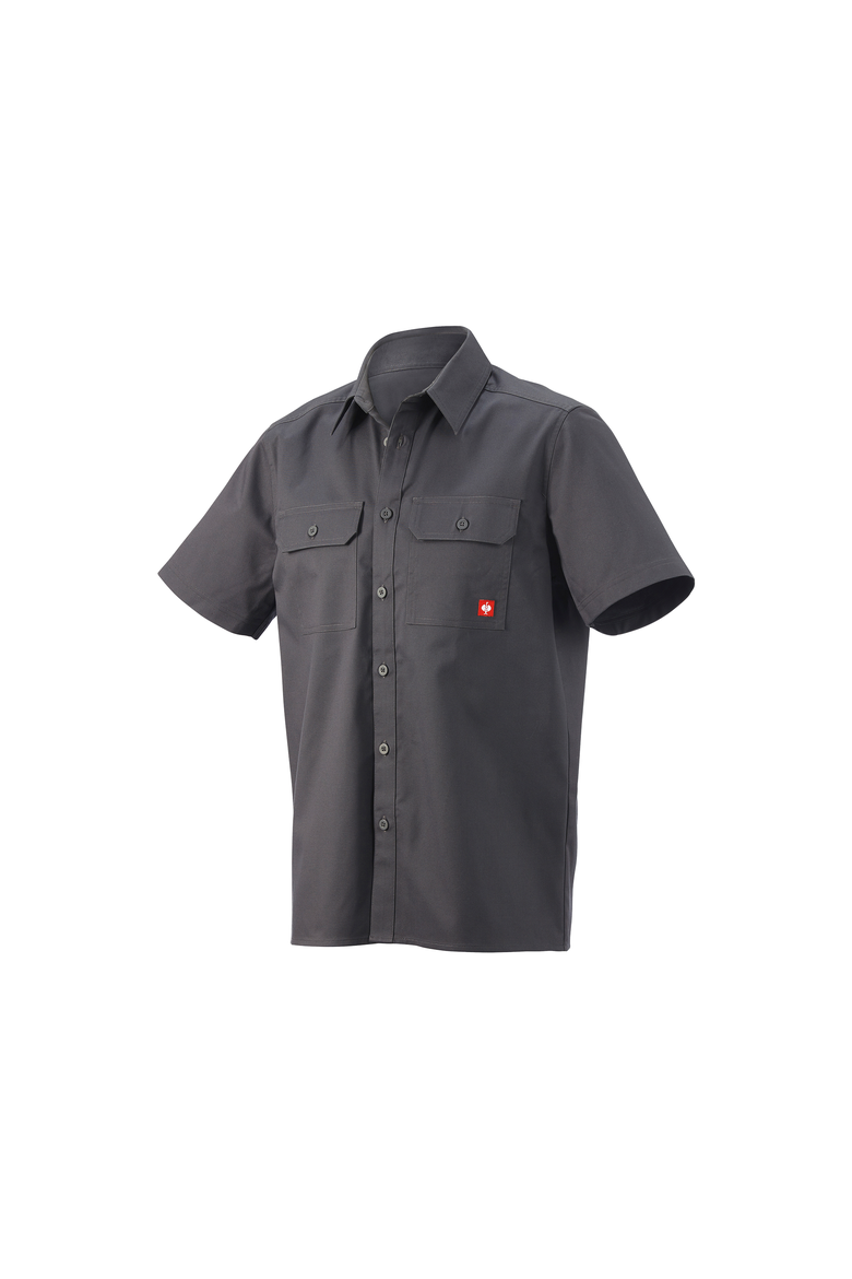 Short Sleeve Work Shirt e.s.iconic, Main, color, Carbon Grey