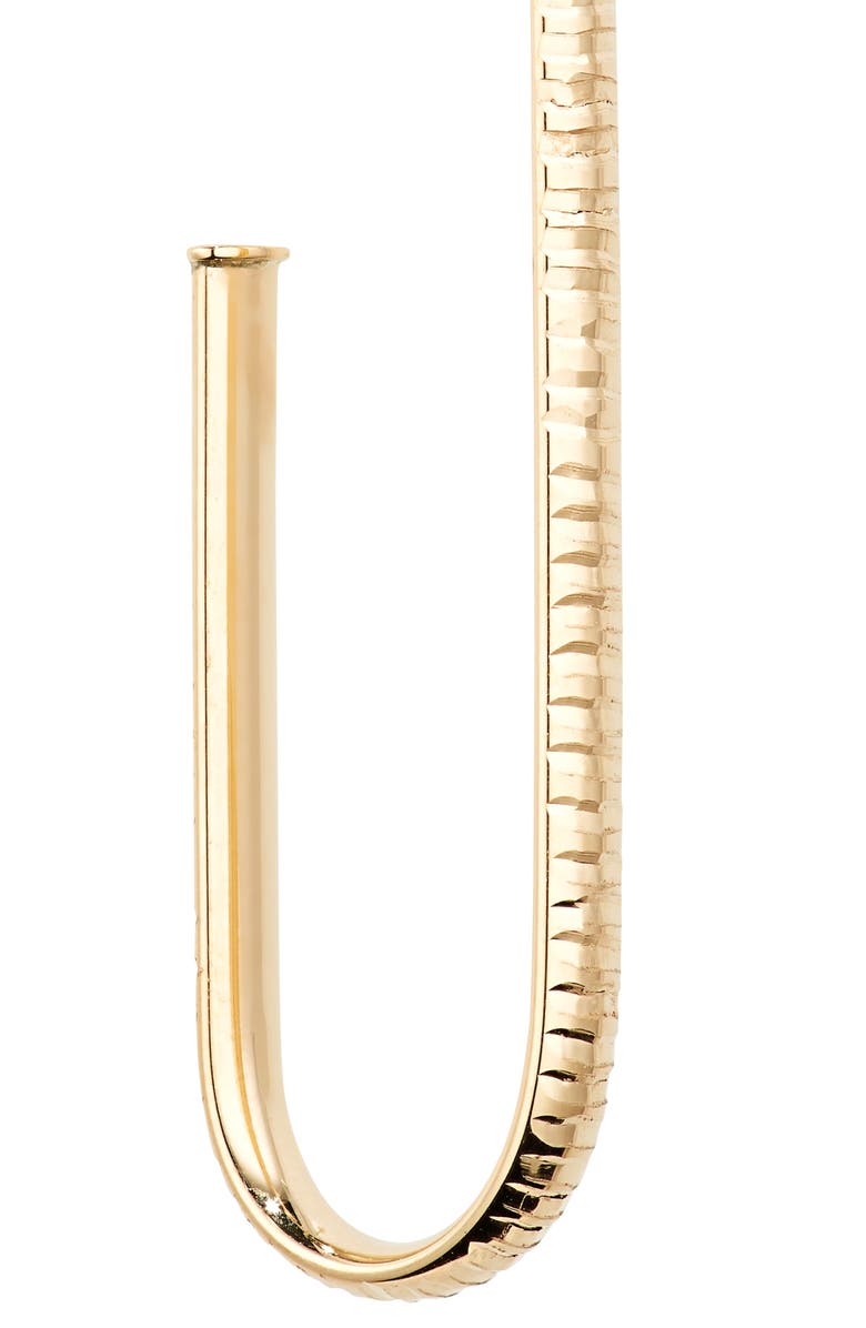 Bony Levy 14K Gold Elongated Hoop Earrings, Alternate, color,