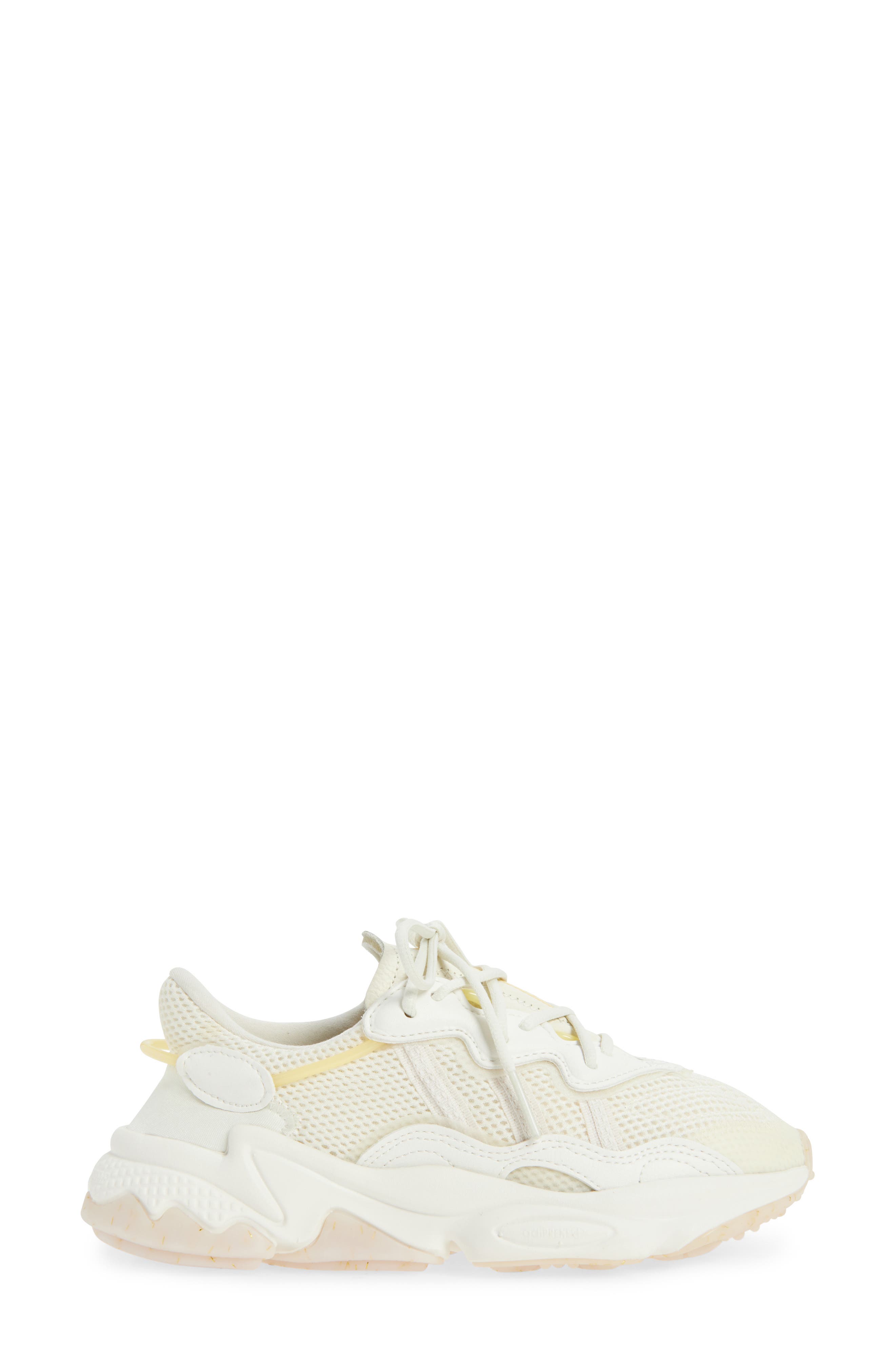 adidas Ozweego Sneaker, Alternate, color, Off White/ Off White/ Purple