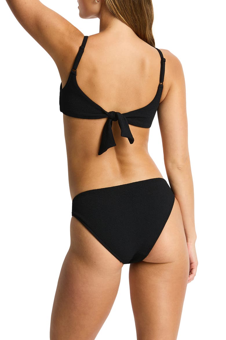 Ring Bikini Top, Alternate, color, BLACK