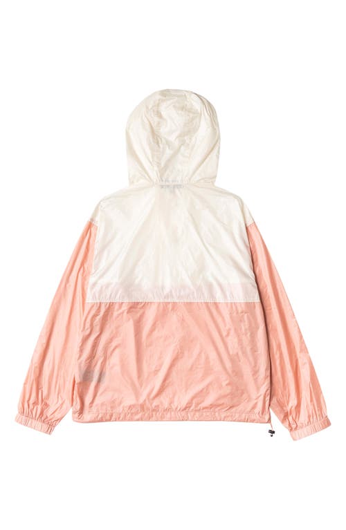 Alphastyle Lodi Water Repellent Lightweight Anorak Jacket In Pink