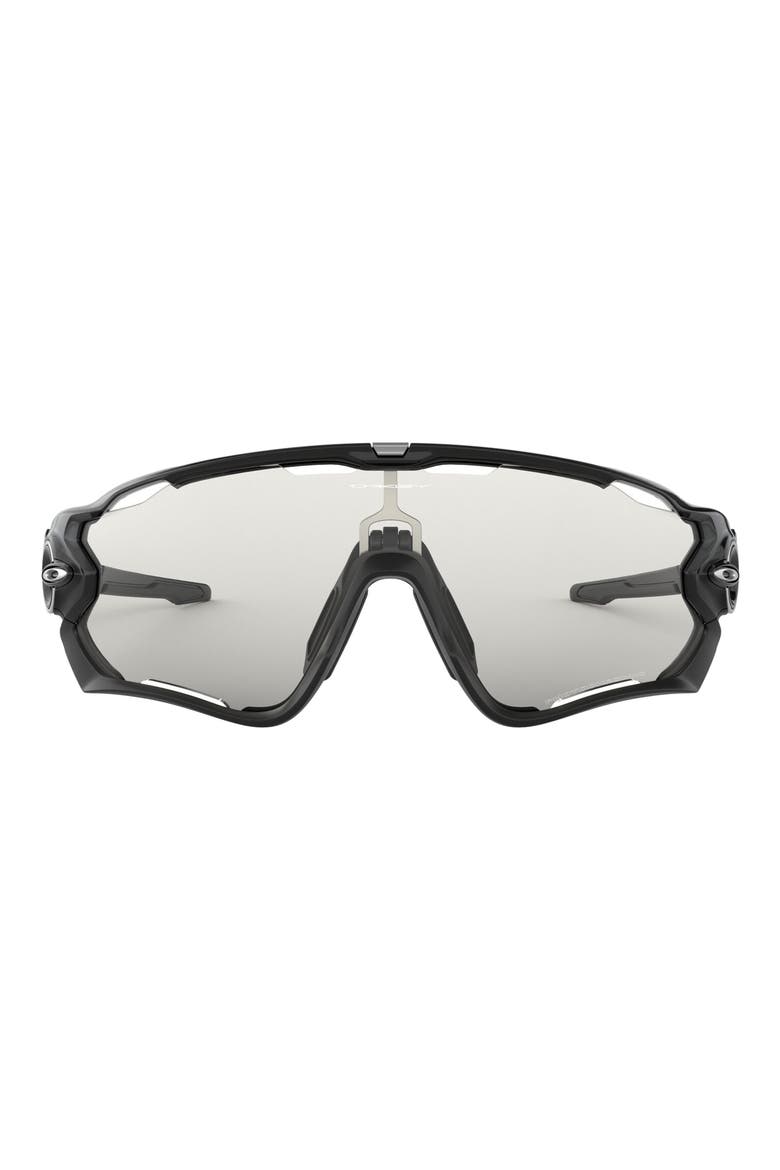 Jawbreaker™ 131mm Photochromic Cycling Shield Sunglasses, Main, color, BLACK/ PHOTOCHROMIC