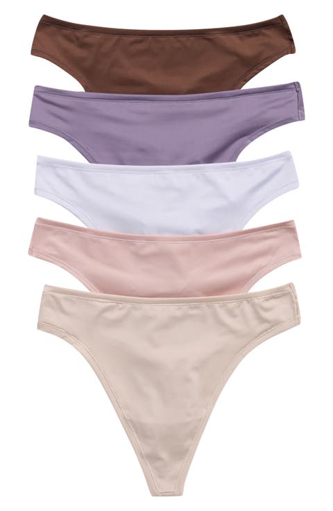 Ultimate 5-Pack Stretch Thongs