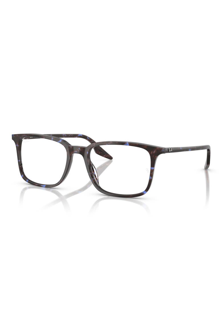 55mm Rectangle optical glasses, Alternate, color, BLUE HAVANA