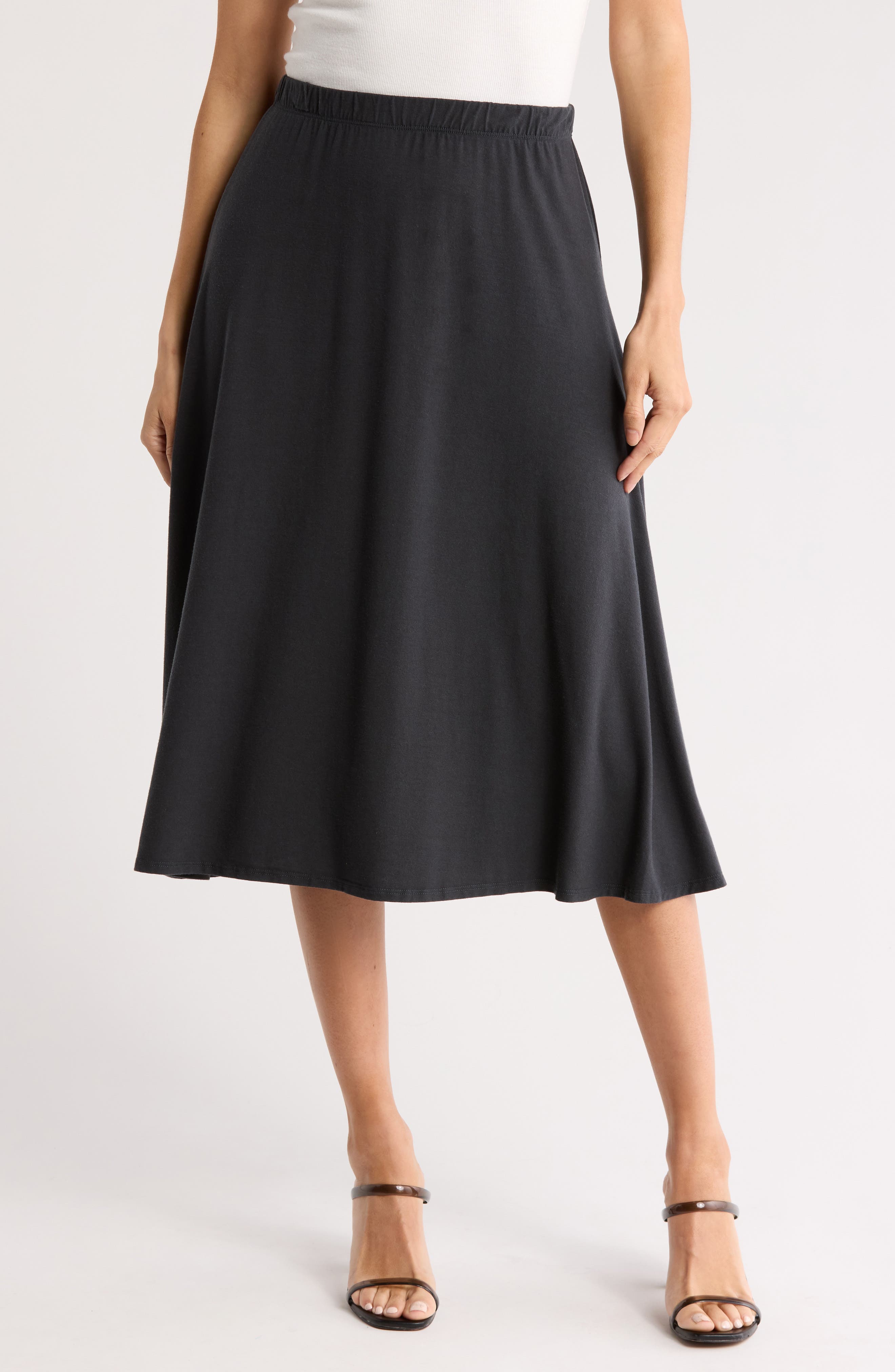 GO COUTURE Flared Midi Skirt
