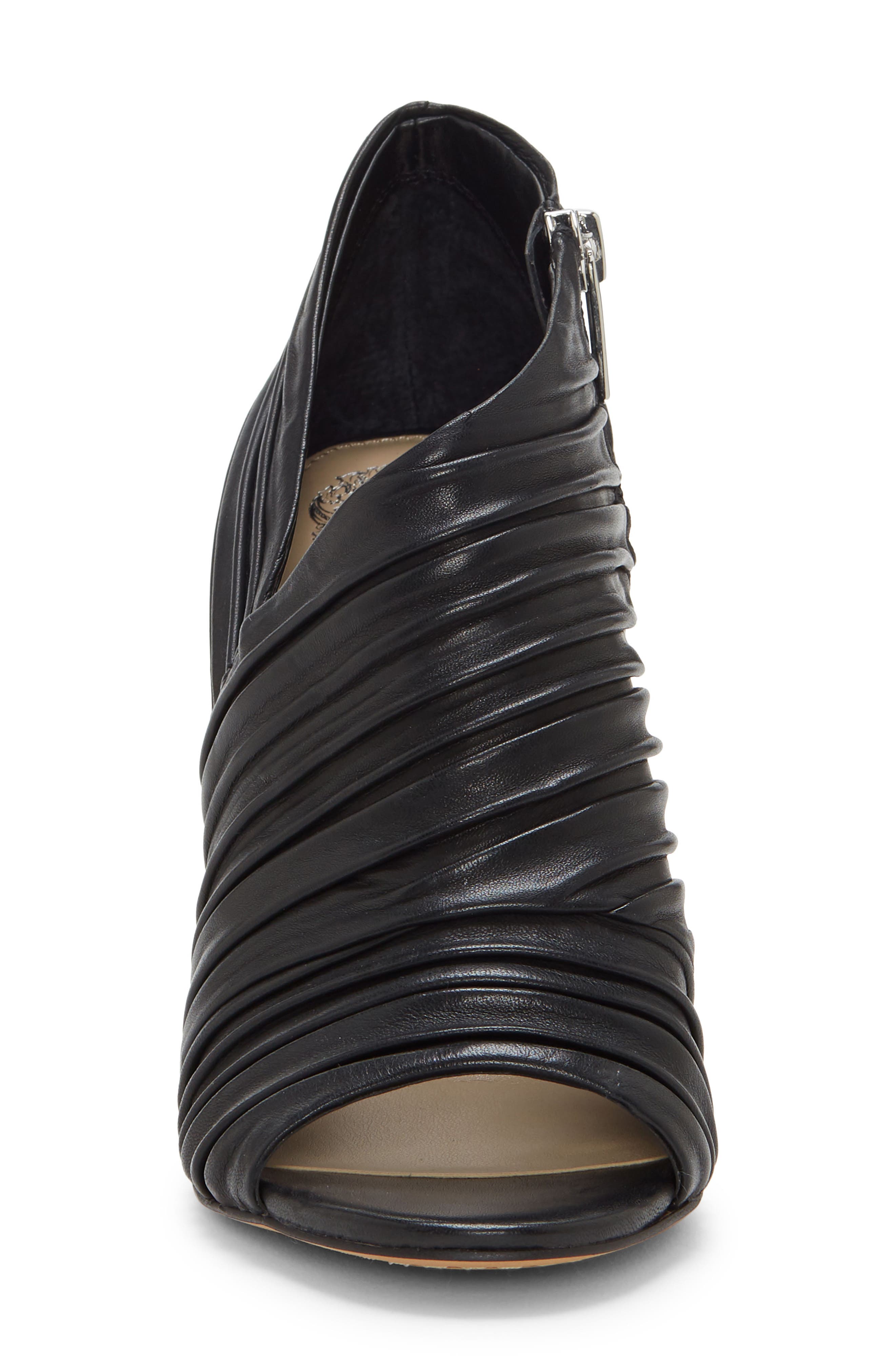 Vince Camuto Anara Ruched Peep Toe Bootie, Alternate, color, 