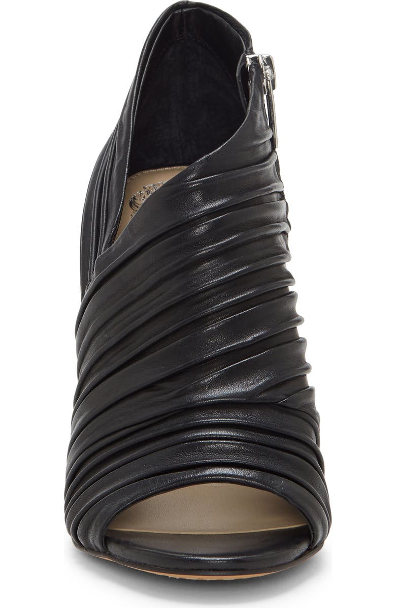 Vince Camuto Anara Ruched Peep Toe Bootie, Alternate, color,