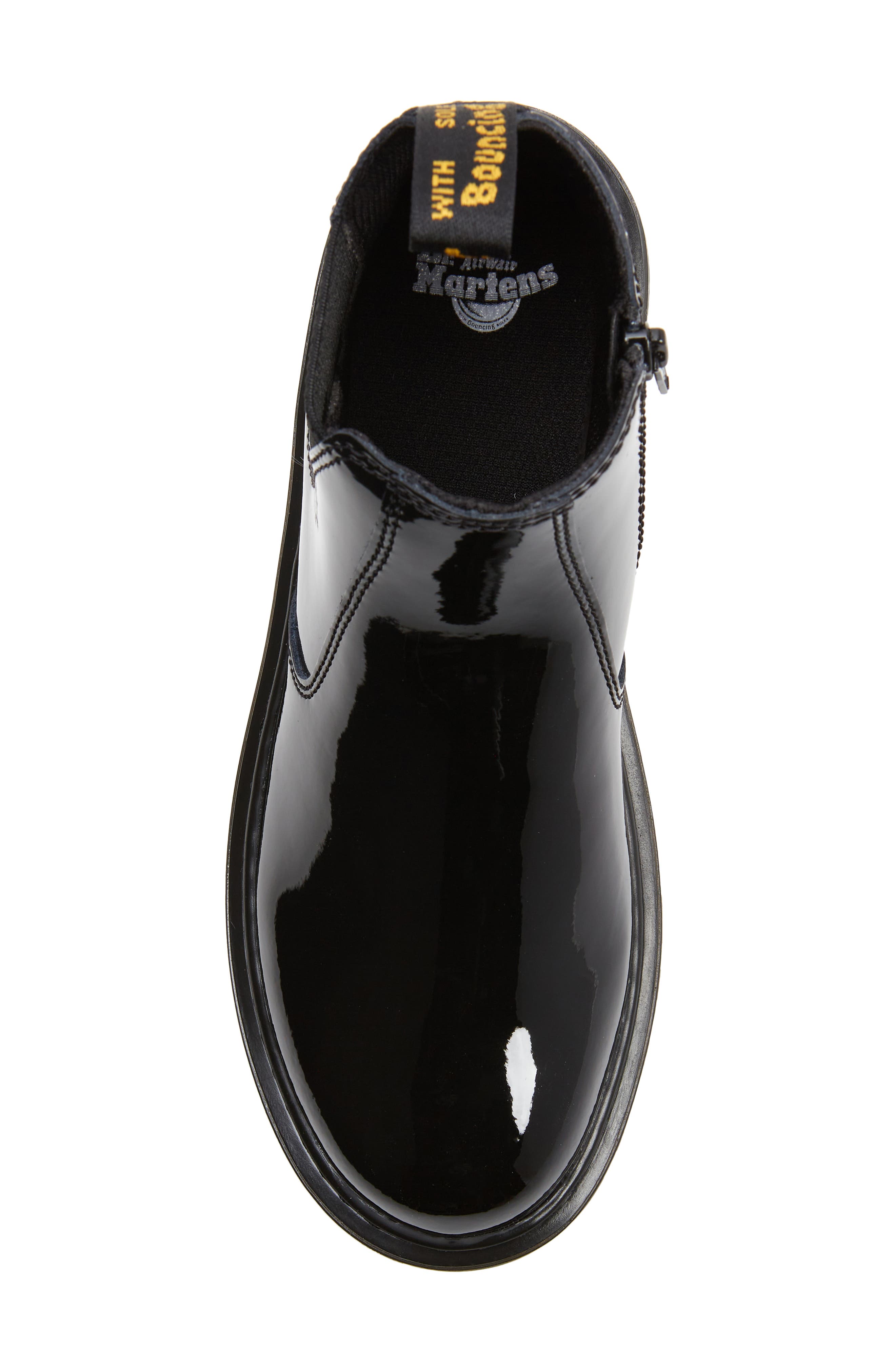 Dr. Martens Kids' 2976 Patent Chelsea Boot, Alternate, color, 