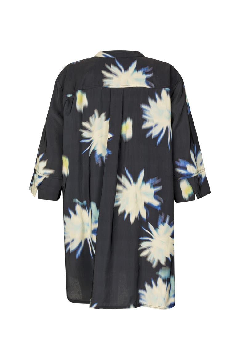 Geam 3/4 Sleeve Floral Shirt, Alternate, color, Muted Lime
