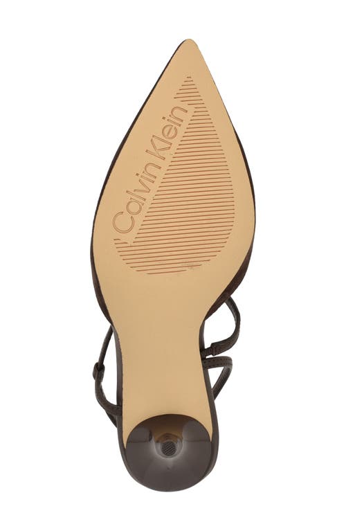 Calvin Klein Cordera Pump In Brown