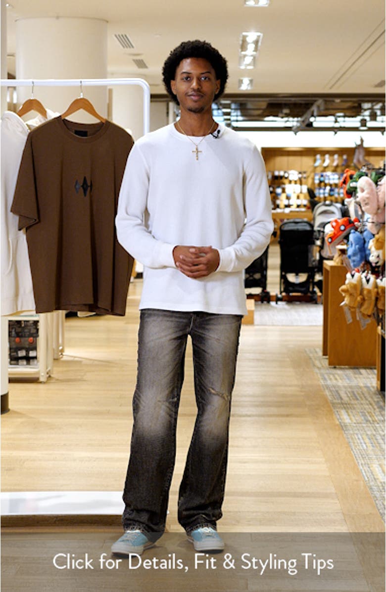 Jonas Distressed Loose Straight Leg Jeans, sales video thumbnail