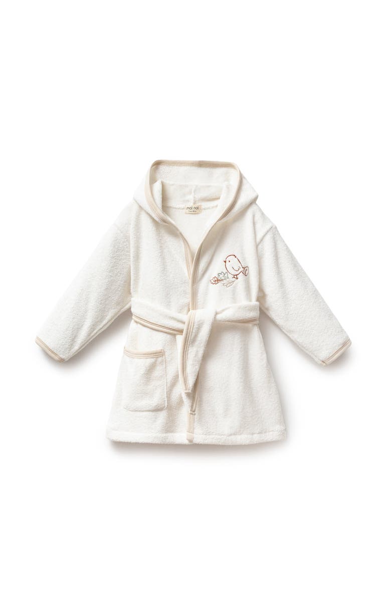 moi noi Autumn Bird Robe, Main, color, Beige