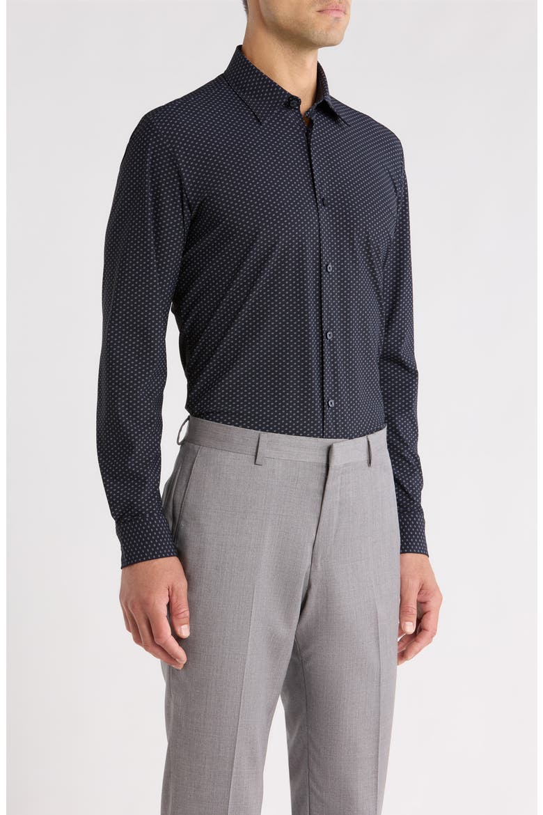 P-Liam Button-Up Shirt, Alternate, color, DARK BLUE