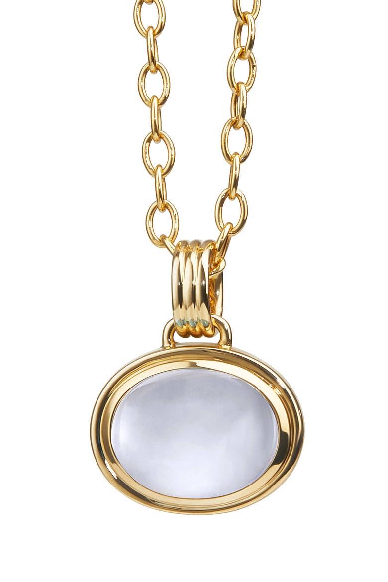 Cirra Oval Necklace, Main, color, Moon Quartz
