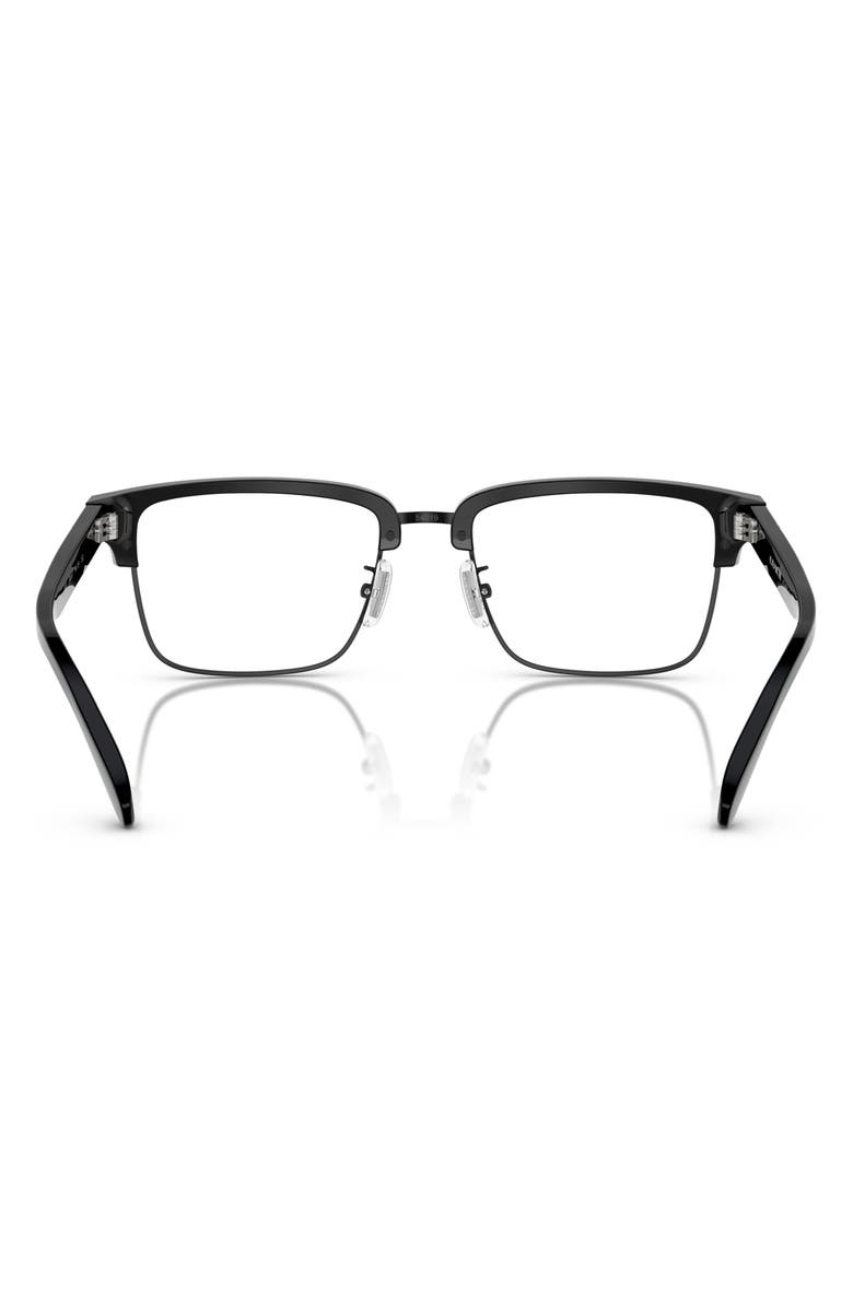 COACH 54mm Square Optical Glasses, Alternate, color, Black / Demo Lens