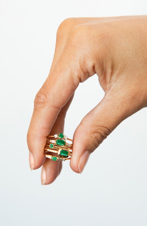 Zoë Chicco Opal Stacking Ring In Gold