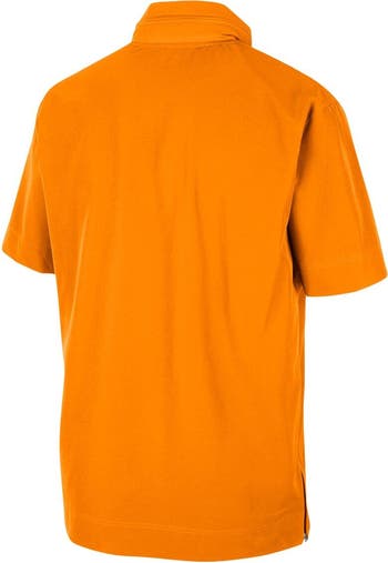 Men's Nike Tennessee Orange Tennessee Volunteers Coaches Half-Zip Short Sleeve Jacket