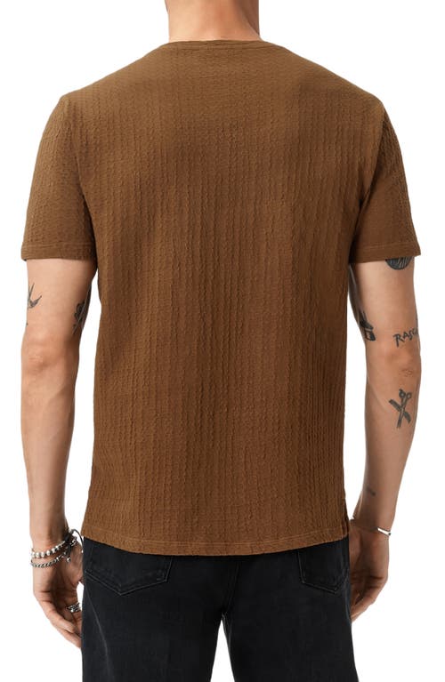 John Varvatos Brasse Crewneck T-shirt In Brown