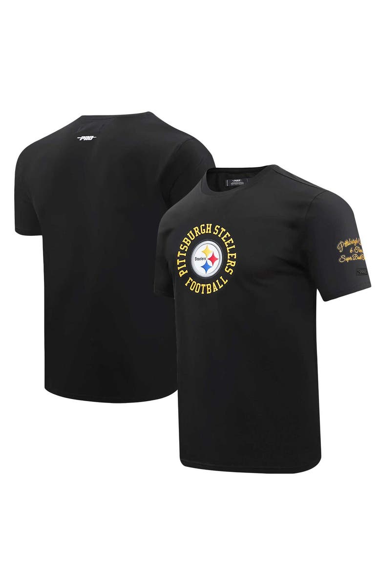 PRO STANDARD Men's Pro Standard Black Pittsburgh Steelers Hybrid T-Shirt, Alternate, color, Black