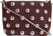 Reiss Leandra Studded Suede Clutch