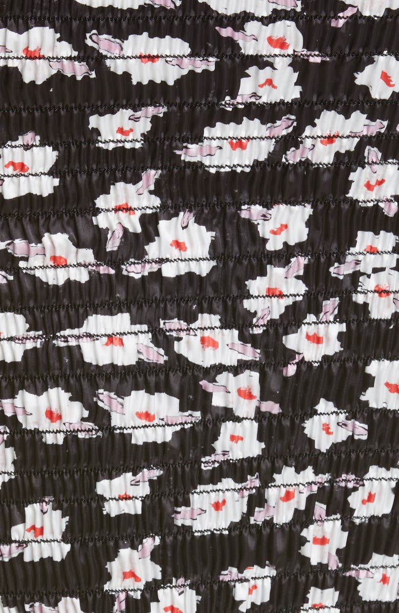 Amy Crookes Floral Print Shirred Tube Dress, Alternate, color, 