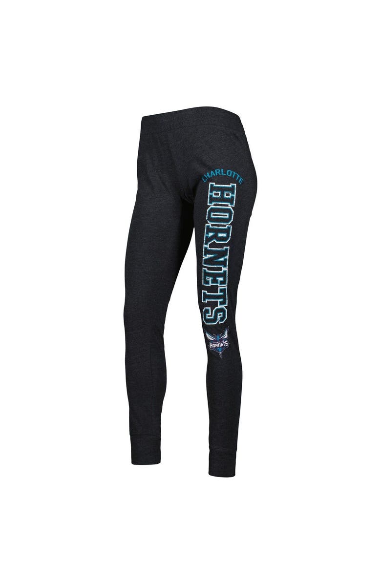 CONCEPTS SPORT Women's Concepts Sport Heather Black Charlotte Hornets Team Hoodie & Pants Sleep Set, Alternate, color, Heather Black