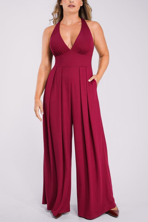 AirSlim Deep Plunge Built-In Shaping Jumpsuit