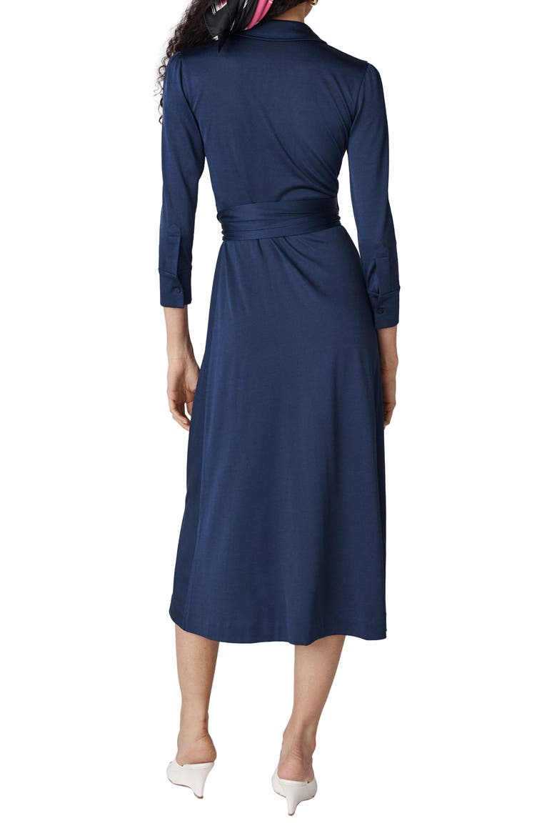 Sana Two Wrap Shirtdress, Alternate, color, CLASSIC NAVY