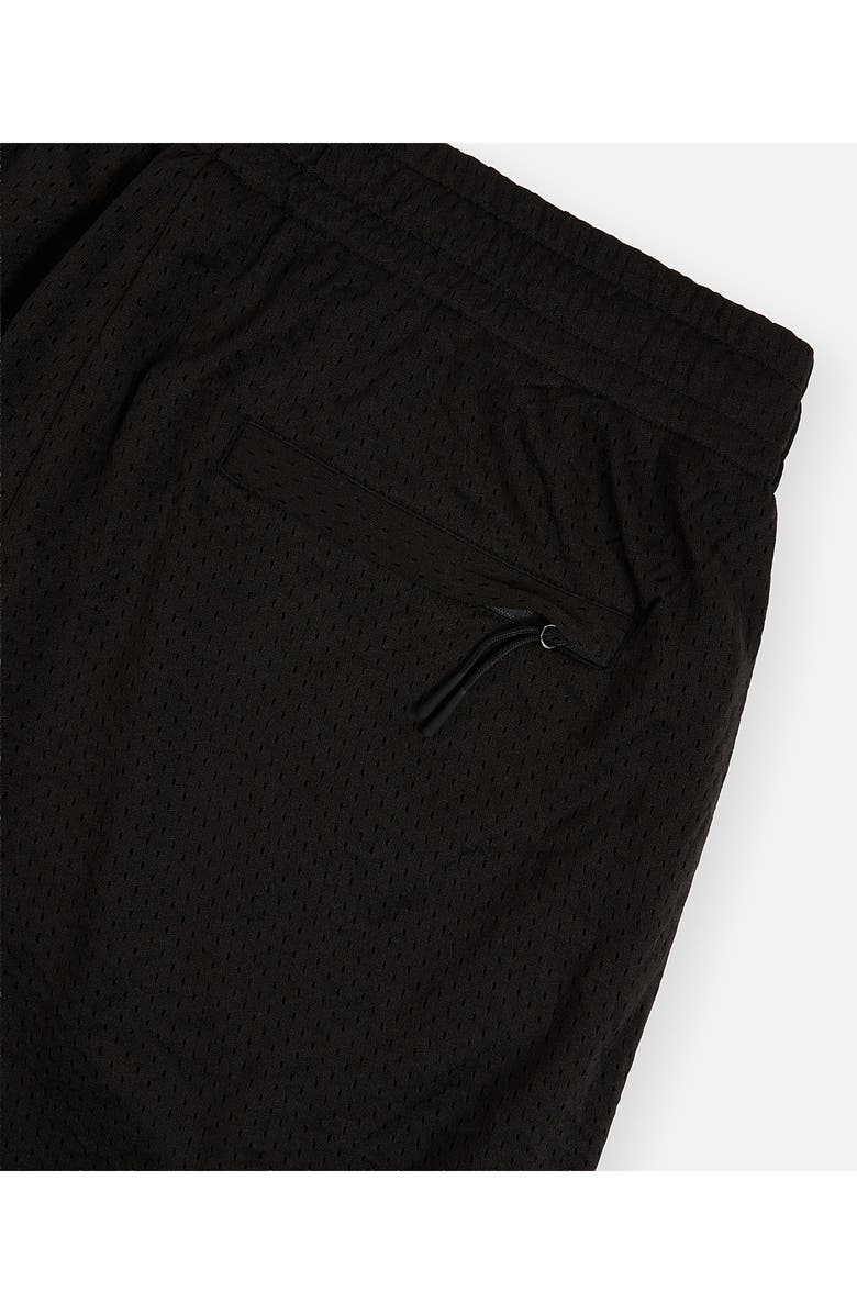 PAPER PLANES Logo Mesh Basketball Shorts, Alternate, color, Black