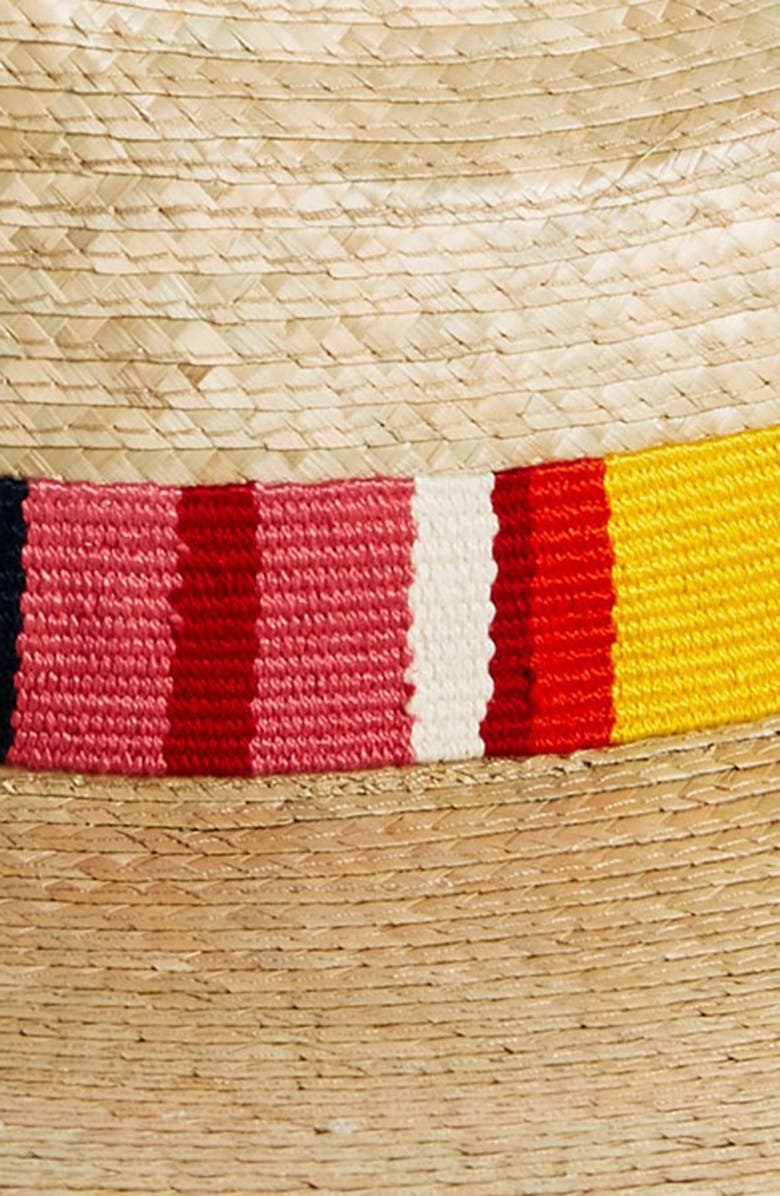 Sunshine Tienda Flor Palm Straw Hat, Alternate, color, 