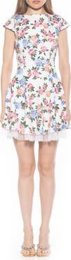 Alexia Admor Aleena Boat Neck Minidress