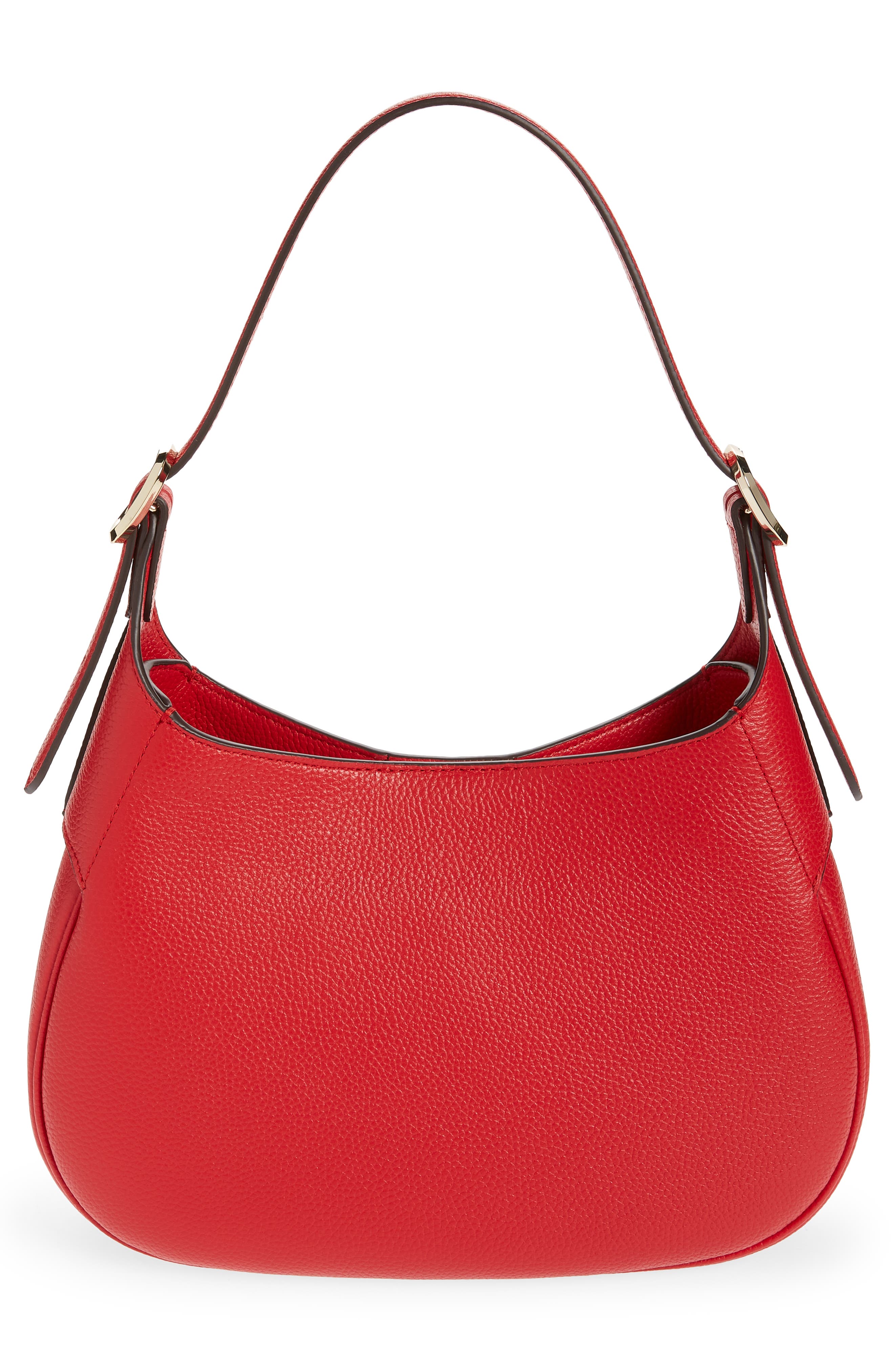 penny pebbled leather shoulder bag, Alternate, color, LINGONBERRY
