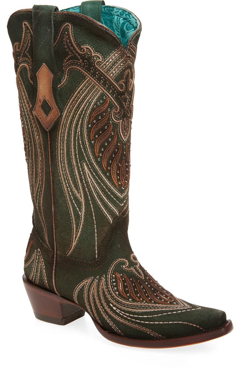 CORRAL Embroidered Overlay Western Boot, Main, color,