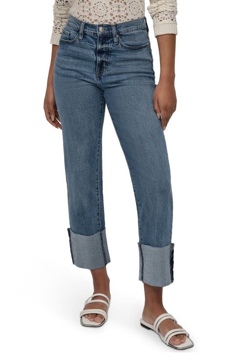 High Waist Classic Straight Leg Jeans (Westside)
