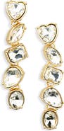BaubleBar Mixed Crystal Linear Drop Earrings