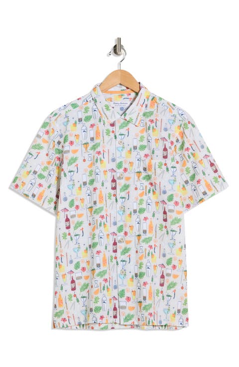 Coast Lemon Lounge Short Sleeve Button-Up Shirt