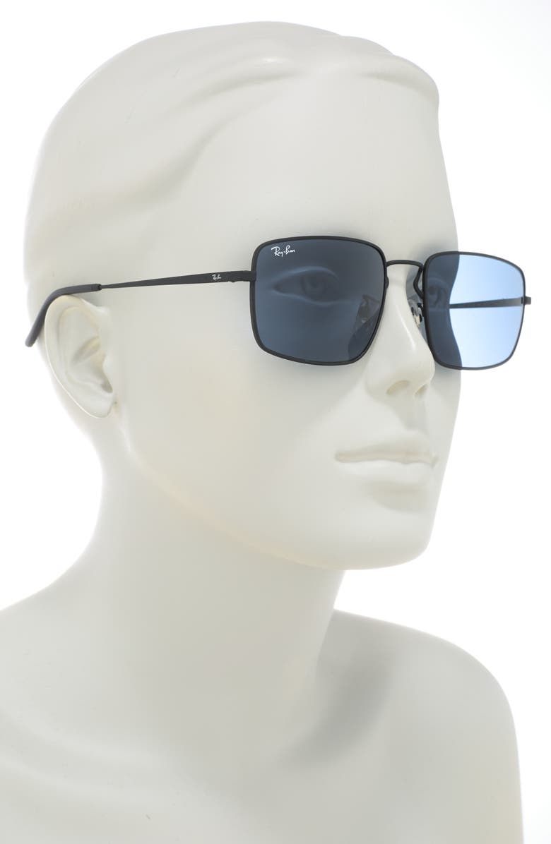 Ray-Ban 57mm Rectangular Sunglasses, Alternate, color,