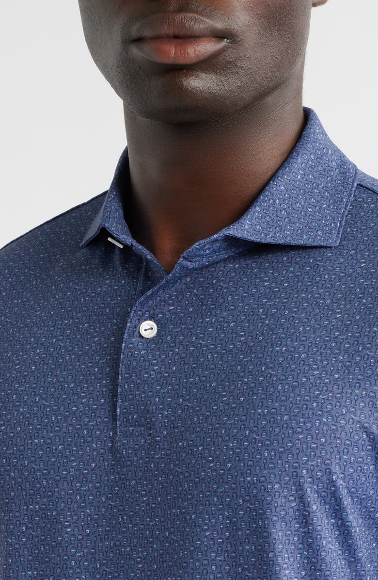 Peter Millar Crown Crafted Bittersweet Performance Jersey Polo, Alternate, color, Nebula Blue