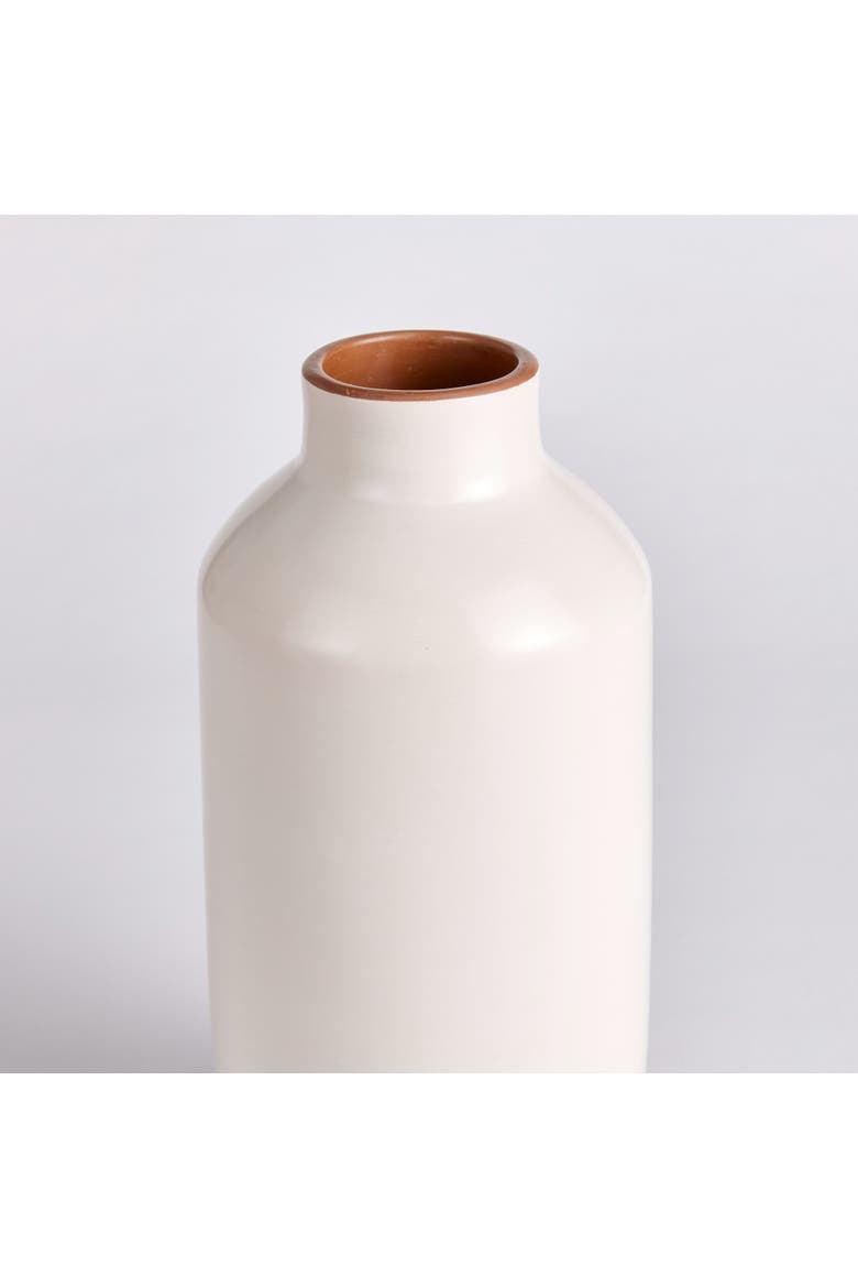 Lucela Bottle Vase, Alternate, color, White