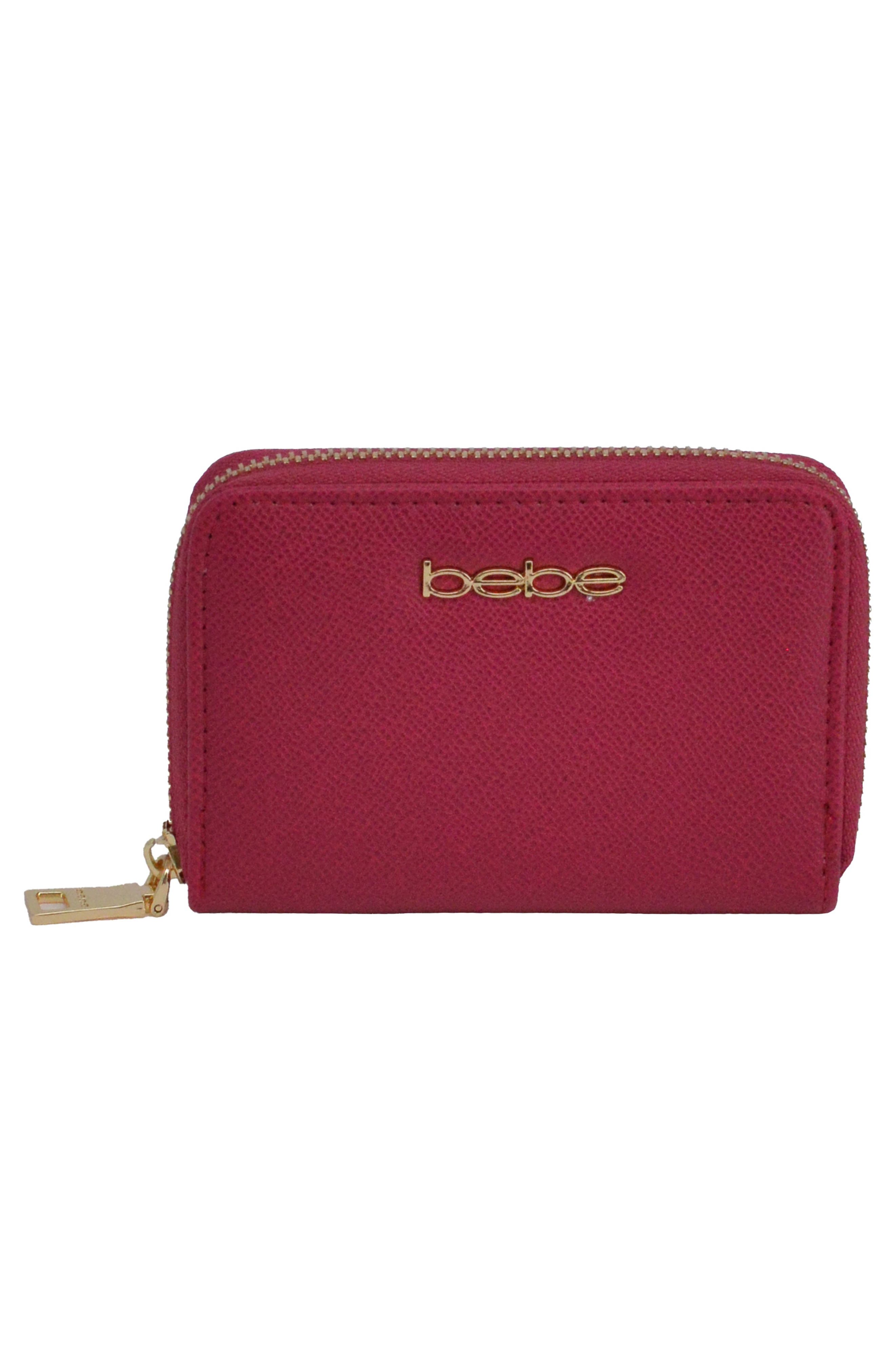 Sagan Stud Crossbody and Zip Wallet, Alternate, color, DARK PINK