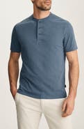 34 Heritage Short Sleve Slub Cotton Henley