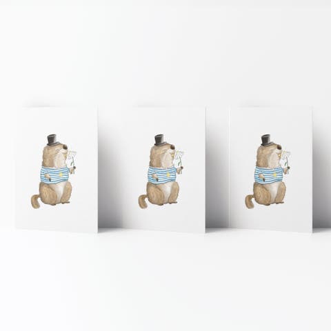 Everyday Greeting Card Pack (3ct) "Groundhog Sunshine"