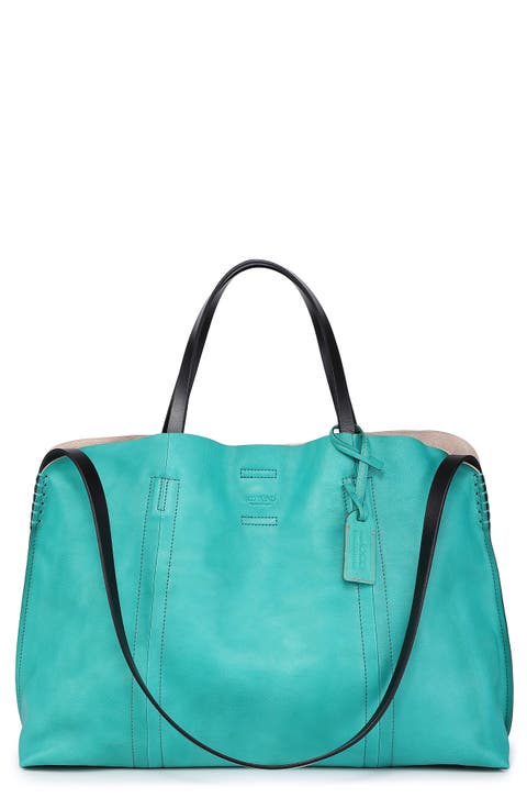 Forest Island Leather Tote Bag